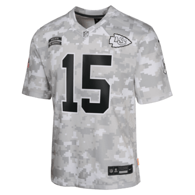 Patrick Mahomes Kansas City Chiefs Salute to Service Big Kids Nike Dri FIT NFL Limited Jersey